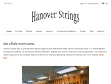 Tablet Screenshot of hanoverstrings.com